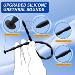 8 Sizes Urethral Sounds Silicone Penis Sounding Rods Penis Plug,Urethral Plug Urinary Dilator Urethra Masturbation Rod,Suitable For Beginners And Advanced Usersset
