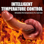 Thrusting Dildo Vibrator Sex Toys-Realistic Dildos For G Spot Anal Stimulation With 3 Insertion And 9 Vibration And Heating Modes With A Remote Control And A Mouth Adult Toys Couples Sex Toys Rose Toy