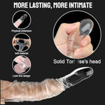 Penis Sleeve Cock Sleeve Sex Toys For Men, Transparent Penis Extender Girth Extension Enhancer For Men,Realistic Dildos With Penis Ring, Penis Pump Enlarger Adult Sex Toys For Couples