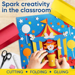 12 x 1200 Inch Circus Kraft Paper Set, 5 Colors, 45 lb Craft & Gift Wrapping Paper