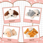20 Pcs Mini Stuffed Animal Dog Bulk Adopt A Puppy Soft Christmas Party Favor Puppy Gift For Kids Christmas Charity Donation Classroom Goodie Stuffer(Stylish Style,Classic Color)