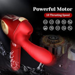 Portable Sex Machine Thrusting Automatic Sucking Rabbit G-Spot Vibrator For Women Pleasure Auto Clitoral Sex Toy Heating Wireless Vibrating Hands-Free Suction Cup Riding Dildo Leten Female Masturbator
