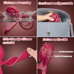 Vibrating Cock Ring With Rose Clitoral Stimulator G Spot Vibrator, Sex Toy 3 In 1 Penis Ring Vibrator With 10 Vibration Modes, Couples Adult Sex Toys For Men For Erection Enhancing Pleasure