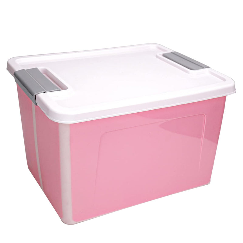 56 Quart Plastic Storage Bins Waterproof Utility Tote Organizing Container Box W