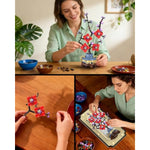 Plum Blossom Building Set for Adults, Botanical Flower Blocks Kit
