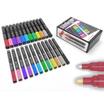 Acrylic Paint Marker Set with Extra Fine & Medium Tips for Multi-Surface Art