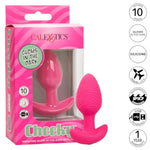 Cheeky Glow-In-The-Dark Vibrating Butt Plug, 10 Speeds Anal Vibrator Made With Body Safe Silicone And 100% Waterproof With Flang Base - Se-0443-30-3