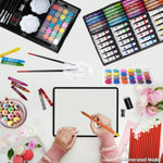 139-Piece Art Supplies Kit with Sketch Pads, Pencils, Pastels, Watercolors & Case