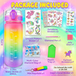Decorate Your Own Water Bottle Kits For Girls Age 4-6-8-10,Unicorn Painting Crafts,Fun Arts And Crafts Gifts Toys For Girls Birthday Christmas(Unicorn)
