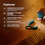 Hugo 2 Remote Prostate Vibrator, Male Sex Toy For Men, Wireless Prostate Massager With Intense Vibrations, Discreet Mens Vibrator, Premium Prostate Toy, Black