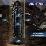 Thick Fantasy Dildo Big Monster Dildos With Knot U & G-Spot Dragon Dildo With Large Suction Cup, Long Anal Plug Silicone Adult Sex Toys & Games For Women Men Couples 8"