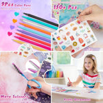 2 Pack DIY Journal Kit for Girls Ages 8-14, Scrapbook & Diary Craft Set
