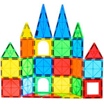 Magnetic Tiles, 64Pcs Magnet Building Toys, Magnetic Building Set, Stacking Blocks, Perfect Stem Toys Gift For Kids Boys And Girls