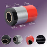 Non-Adhesive Static Adsorption Tape Bdsm Bondage Restraints Tape Set Sexual Restraint Tape Pull-Up Binding Electrostatic Tapes For Couples 3 Pcs (Red 50Mm*10M, Silver 50Mm*10M, Black 10Mm*10M)