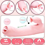 Vibrator Thrusting Dildo For Women-G Spot Vibrator Clitoral Stimulator Sex Toys Thrusting Vibrator With 7 Vibration 7 Thrust Mode,Vibrators Adult Sex Toy With Licking,Swinging,Heating,Waterproof