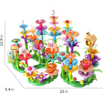138 Pcs Flower Garden Building Toys For Girls Toys, Educational Stem Toy And Preschool Garden Play Set For Toddlers 3 4 5 6 7 8 Year Old Kids Boys Girls, Flower Stacking Toys For Kids Age 3-6