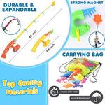 Magnetic Fishing Game Pool Toys For Kids - Bath Outdoor Indoor Carnival Party Water Table Toys Fish For Kids Age 3 4 5 6 Years Old 2 Players Gift (Large)