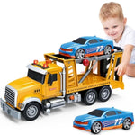 Kids Toys For 3 4 5 6 7 8 Years Old Boys, Transport Cars Carrier With Racing Car With Lights, Sounds, Toddler Friction Powered Truck Vehicle Toy For Boys Girls Christmas Birthday Gifts