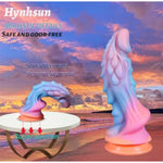 Realistic Phoenix Dildo, 8.46 Inch Thick Giant Anal Dildo With Powerful Suction Cup, Hands Free Play, Silicone, Blue And Pink Gradient Colours, G-Spot Dildo Anal Plug Prostate Massager For Women, Men