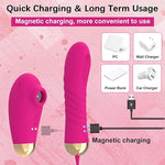 Rose Sex Toy For Clit G Spot Stimulation, Female Thrusting Vibrator, 10 Vibration Mode Massager Stick For Faster Orgasms
