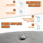 Inflatable Sex Toy Pillow With Bdsm Bondage - Adjustable Restraints Extra-Long Pillow Cushion For Couples, Includes 4 Cuffs For Kinky Sex Positions, Portable Sex Furniture For Bedroom & Outdoor Use