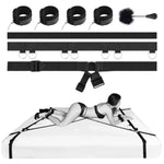 Adjustable Bed Comfort Kit For Couples - Soft Feather Cuffs With Ergonomic Support, Underbed Strap Set For Beginners