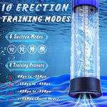 Male Sex Toys Penis Pump For Men - Adult Toys Electric Penis Enlarge Vacuum Pump, Waterproof High-Vacuum Penis Enlargement Extend Pump Masturbator, 10 Erection Training Modes With Mini Pocket Pussy