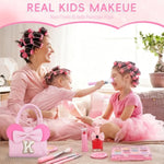 Gifts For 3 4 5 6 7 8 9 10 Year Old Girls Birthday Christmas Valentines, Princess Non Toxic Makeup Kit Toys For Little Girls Presents, Maquillaje Para Niñas Kids Makeup - K