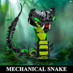 Mechanical Snake Building Sets, Creative Snake Animal Collection Toy, Adult Home Or Office Decor, Stem Building Toy Gift For Teens Girl And Boys 8-14 (689Pcs)