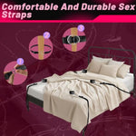 Sex Toys Bdsm Bondage Restraints Sex Harness Adjustable Bed Restraints Sex Straps Kit Sex Sling Handcuffs Cross Strap Blindfold Tickler Feather Bondage Gear & Accessories Adult Couples