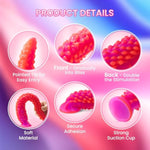 Monster Dildo Sex Toys 11.42" Tentacle Fantasy Octopus Alien With Strongsuction Cup Thick Creature Huge Long Giant Fat For Adult Anal G-Spot Butt Plug (Bionic/Octopus, M)