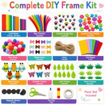 DIY Wooden Picture Frame Craft Kit for Kids, Makes 30+ Frames for Group Activities