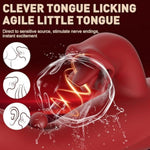 Dildo Vibrator Sex Toys For Women - 4 In 1 Tongue Pushing Vibrator, 10 Sliding Modes And 10 Vibration Modes, G-Spot Stimulator, Female Couple Game Pleasure Tool