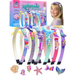 Mermaid Headband Making Kit for Girls, DIY Hair Accessories Craft Set Ages 4-10