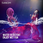 SVAKOM Couples Ring Vibrating Dual Penis Rings Male Adult Sensory Toys Clitoral Vibrator G-Spot Stimulators Waterproof, Rechargeable.