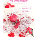 Rose Sex Stimulator For Women,4 In1 Sex Toys,Vibrator Dildo With 9 Tapping & 9 Thrusting,Tongue Licking Anal Adult Women Sex Toy For Clit Nipple Licker G Spot Stimulation For Couples (Red)