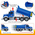 Kids Toys For 3 4 5 6 7 8 Years Old Boys, Large Dump Truck Toy With Lights, Sounds, Blue Toddler Friction Powered Truck Vehicle Toy For Boys Girls Birthday Gifts