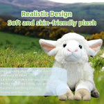 Realistic Lamb Stuffed Animal-White 10.24",Lamb Plush Toy, Sheep Stuffed Animal,Soft Girl Toys,Gifts For Kids, Home Decor,Hugging Toy