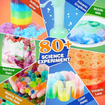 Science Kit For Kids,80 Science Lab Experiments,Scientist Costume Role Play Stem Educational Learning Scientific Tools,Birthday Gifts And Toys For 6 7 8 9 Years Old Boys Girls Kids