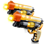 Blade Runner Toy Pistol Set - 2 Light Up Toy Guns With Leds & Sound Effects, Safe Pretend Play Pistols For Kids, Fun Light-Up Toy Guns For Boys & Girls With Batteries Included