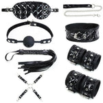 Sex Bondage Restraints Bdsm Kit, 8Pcs Sexual Pleasure Tools For Women With Adjustable Handcuffs Collar Ankle Cuff Blindfold Ball Gag Sex Whip, Sex Things For Couples Kinky, Sex Toys