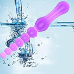 Long Anal Beads Plug,Soft Flexible Chain Butt Plug Anal Plugs G-Spot Dildo Vaginal Anus Dilator Prostate Massage Stimulator Anal Trainer Anal Plugs G-Spot Dildo For Men Women(Style 5)