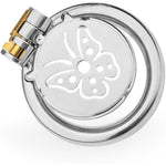 Male Chastity Device Cock Cage, Lightweight Chastity Cage Body-Stainless Steel Penis Cage For Men Invisible Lock Adult Abstinence Penis Bondage Adult Sex Toy (45Mm/1.77In)