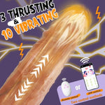 Realistic 10.5” Thick Thrusting Dildo Vibrator With App, 5 In 1 Large Vibrating Dildo With Powerful Suction Cup For Anal And G Spot, Huge Silicone Dildos Sex Toy For Men And Women