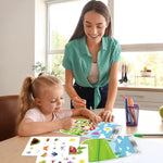 24 Sheet Insect Craft Kit with Bee Ladybug Flower Stickers for Kids
