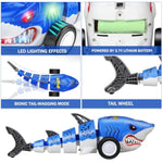Remote Control Shark Car,Rc Cars,Toys For Kids Age 4 5 6 7 8 12 With Swinging Tail, Led Lights, Toddlers Birthday For Boys And Girls,Juguetes Para Niños