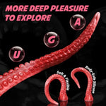 23.6" Long Anal Plug, Monster Huge Dildo Platinum Silicone Tentacle Dildo With Suction Cup