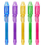 Invisible Spy Ink Pen 5 Pcs, With Uv Pen Light, Party Favors For Kids 8-12, Stocking Stuffers For Christmas, Provide Thanksgiving, Halloween For Boys Girls Goodie Bag