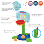 Toddler Basketball Hoop For Kids, 2 In 1 Adjustable Baby Sports Toys, With Light And Music, Indoor Infant Interactive Learning Toy, Christmas Birthday Gifts For 1 2 Year Old Boys Girls