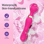 Vibrator Wand Sex Toys, Dual-Sided Vibrator With 20 Patterns & 8 Speeds Of Pleasure, Quiet Vibrators For Woman, Waterproof Wand Vibrator And Strong Vibrators (Hot Pink)